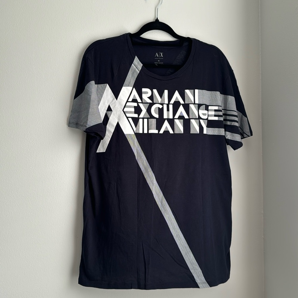 Armani Exchange super dark navy blue shirt